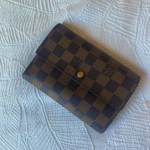 Louis Vuitton Damier Ebene Porte Tressor Etui Papier Wallet